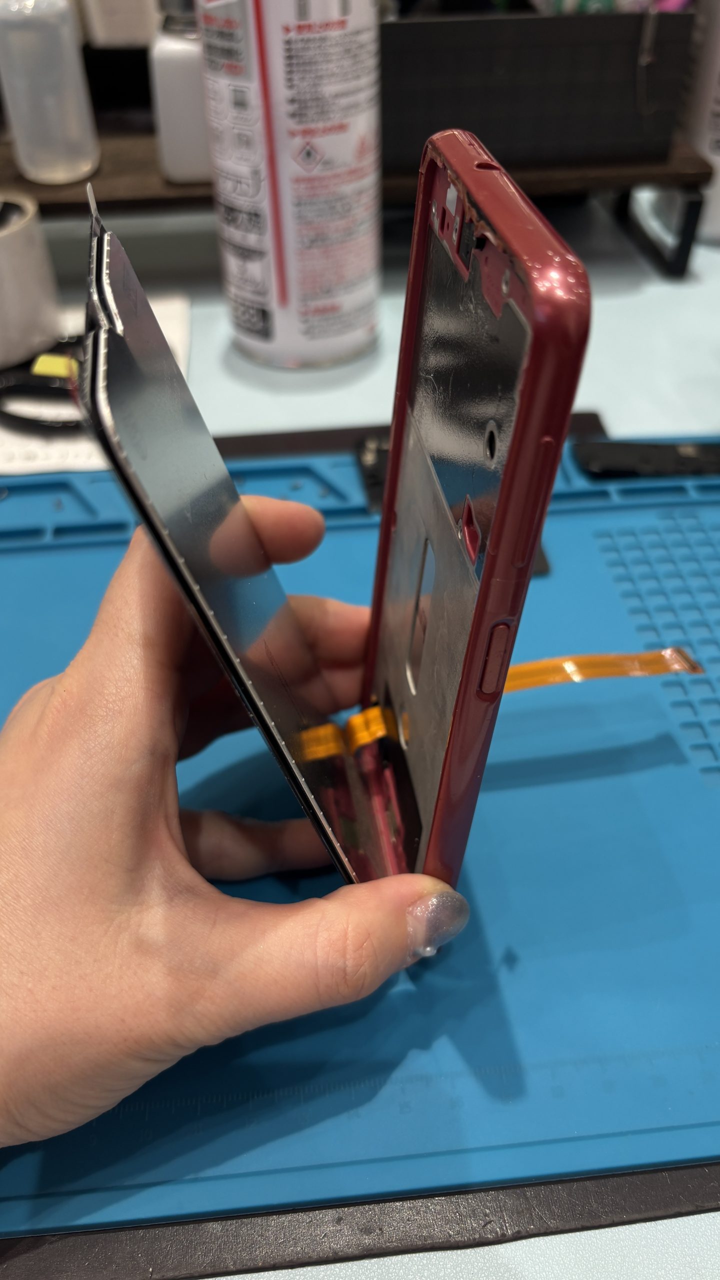 【熊本店】Galaxy A23 液晶画面修理【上益城郡よりご来店】