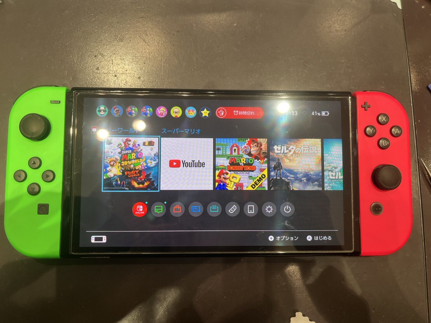 Switch有機EL右レール交換